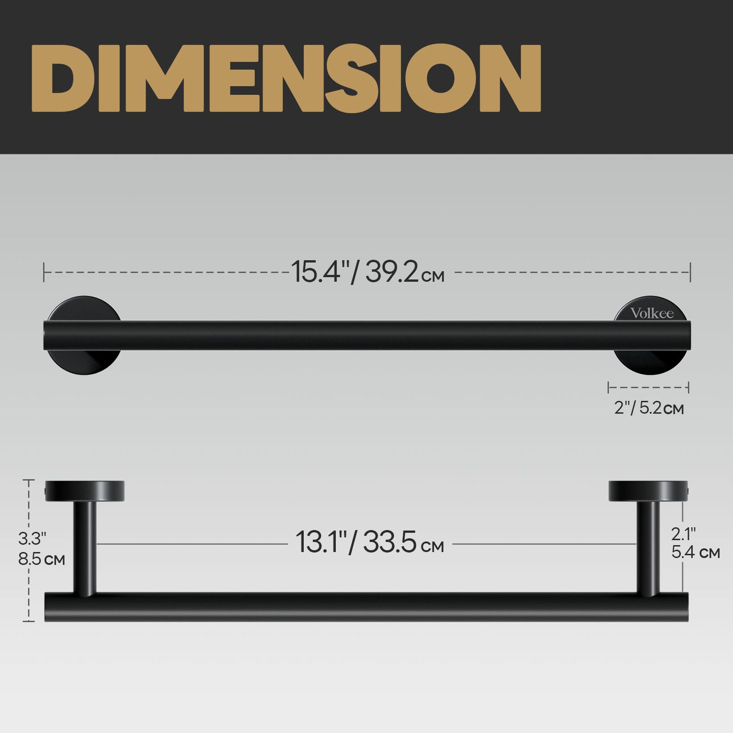 Matte Black Tower Bar