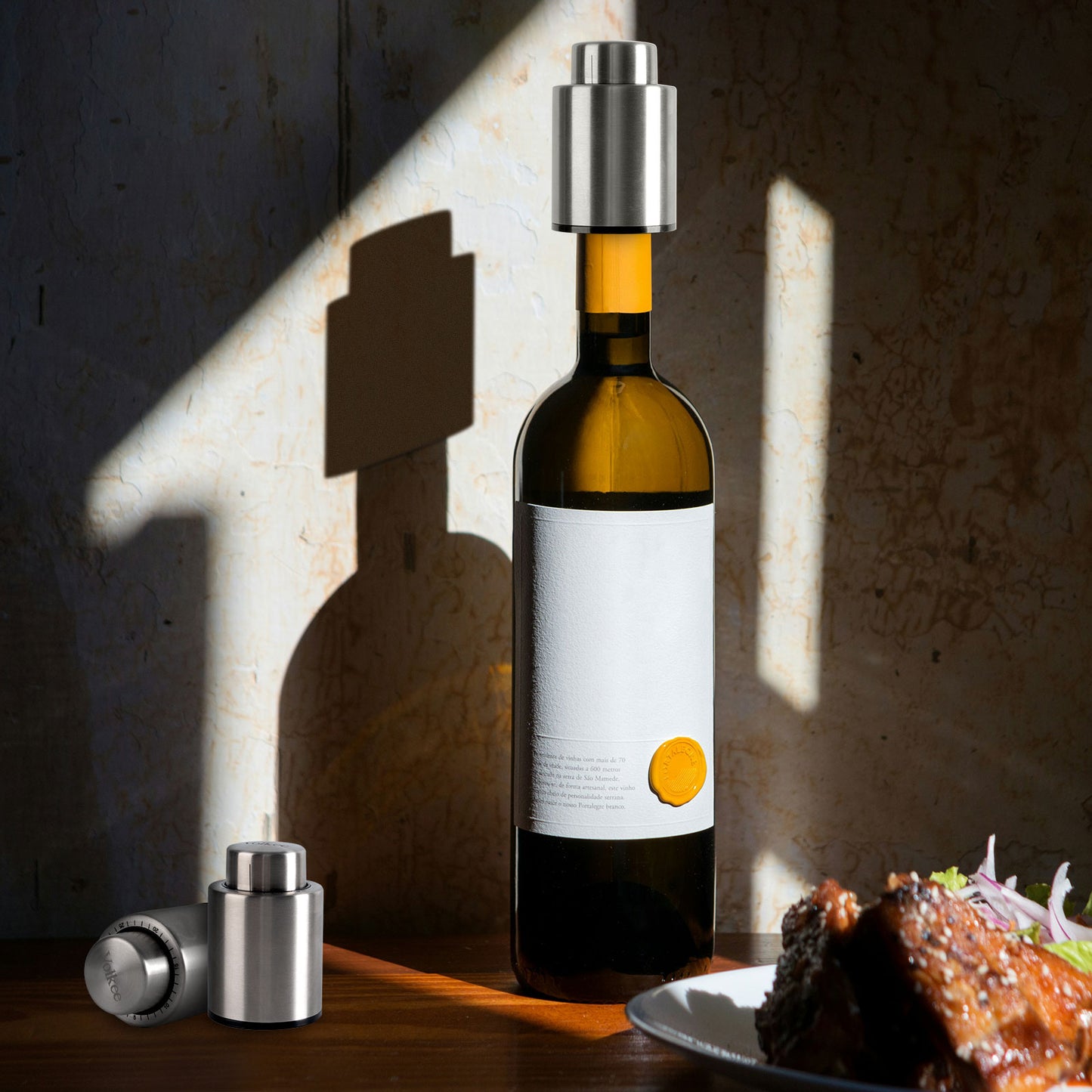 Vacuum Wine Stopper（Stainless Steel）