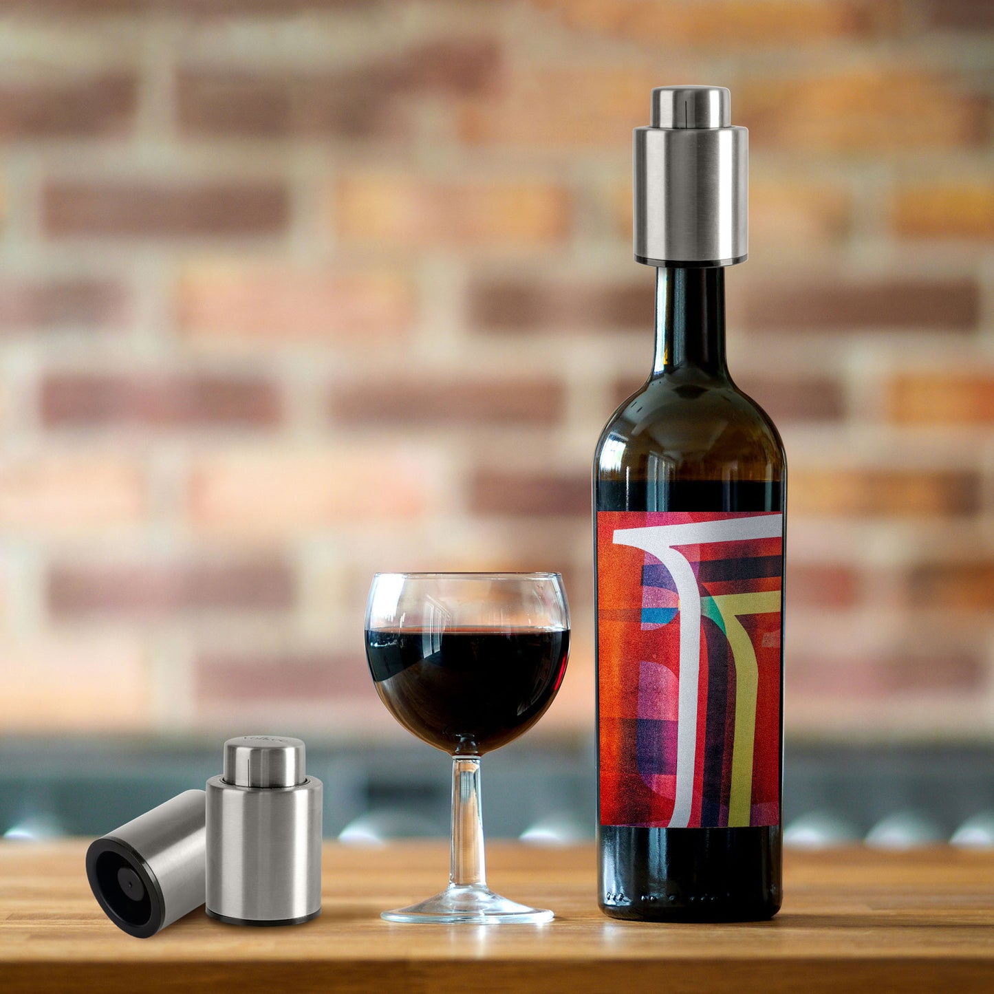 Vacuum Wine Stopper（Stainless Steel）